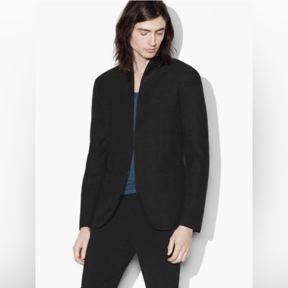 John Varvatos Jacquard Shawl Lapel Sport hook and bar jacket. Size EU 50 USA 40